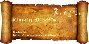 Kiszely Ádám névjegykártya